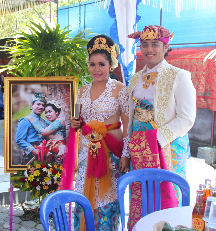 traditionelle balinesische Hochzeitszeremonie